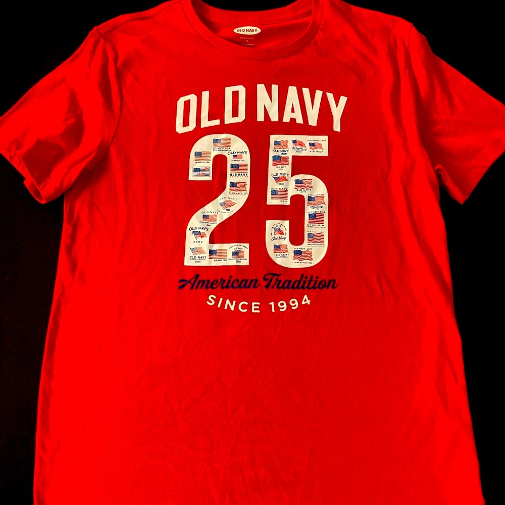 Employee Exclusive Old Navy 25th Anniversary tee
